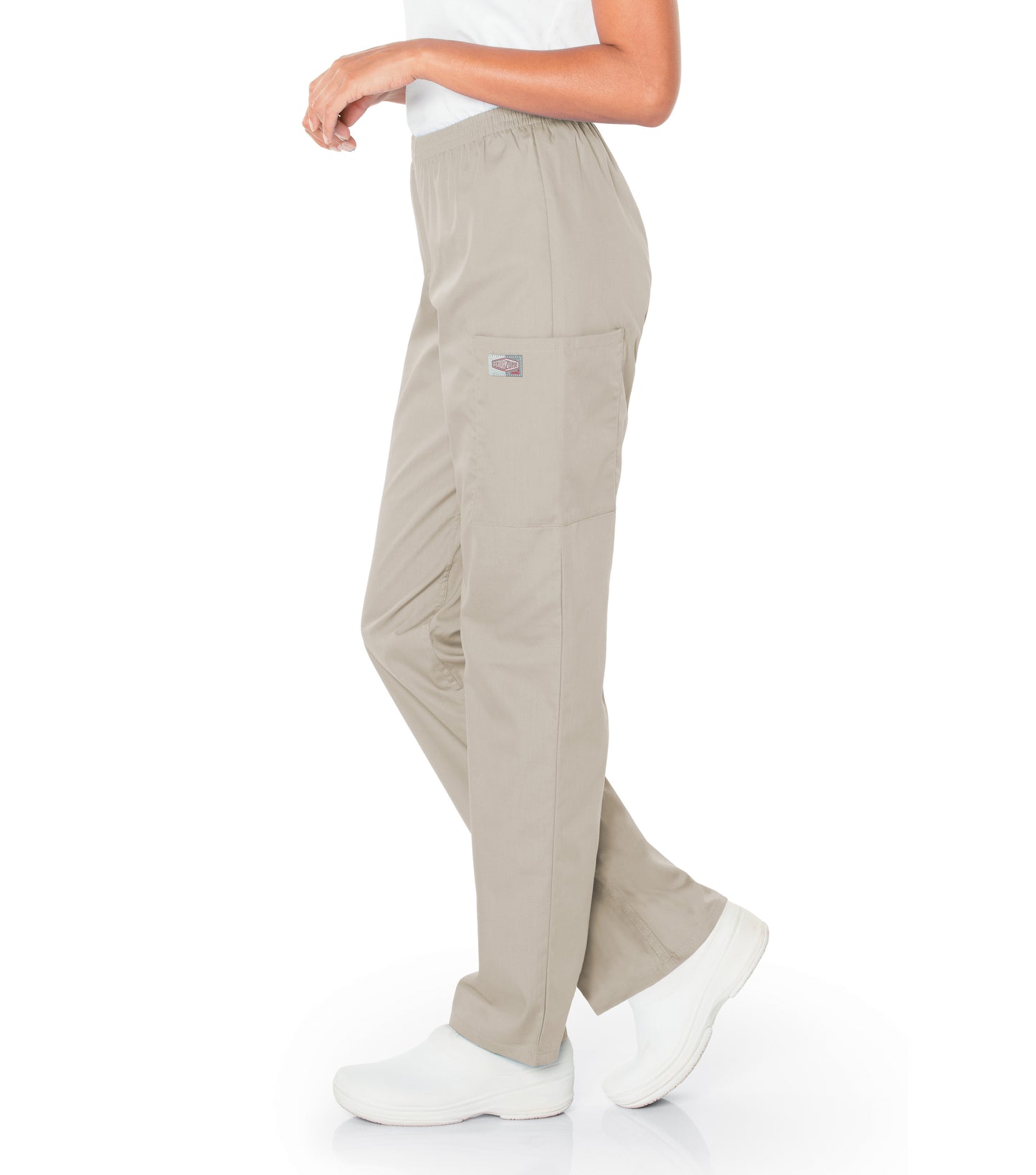 Women's 3-Pocket High-Rise Triple-Elastic Waist Scrub Pant - 83221 - Sandstone