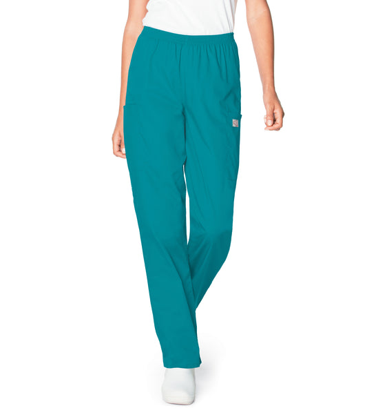 Women's 3-Pocket High-Rise Triple-Elastic Waist Scrub Pant - 83221 - Teal