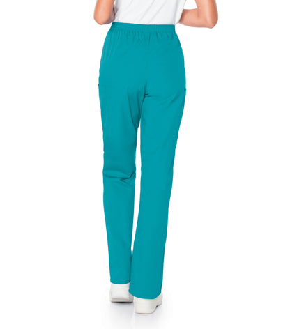 Women's 3-Pocket High-Rise Triple-Elastic Waist Scrub Pant - 83221 - Teal