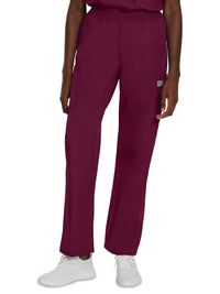 Women's Three-Pocket High-Rise Triple-Elastic Waist Pant - 83221 - Wine