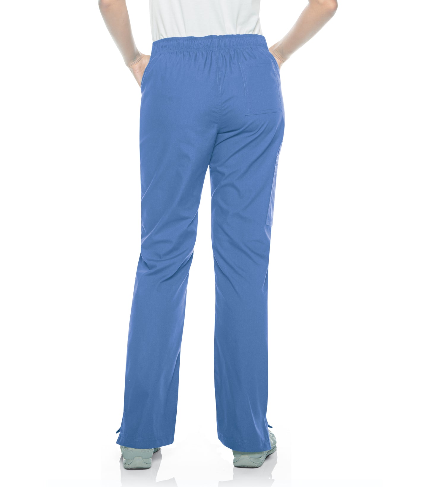 Women's 7-Pocket Straight Leg Cargo Scrub Pant - 8380 - Ceil Blue