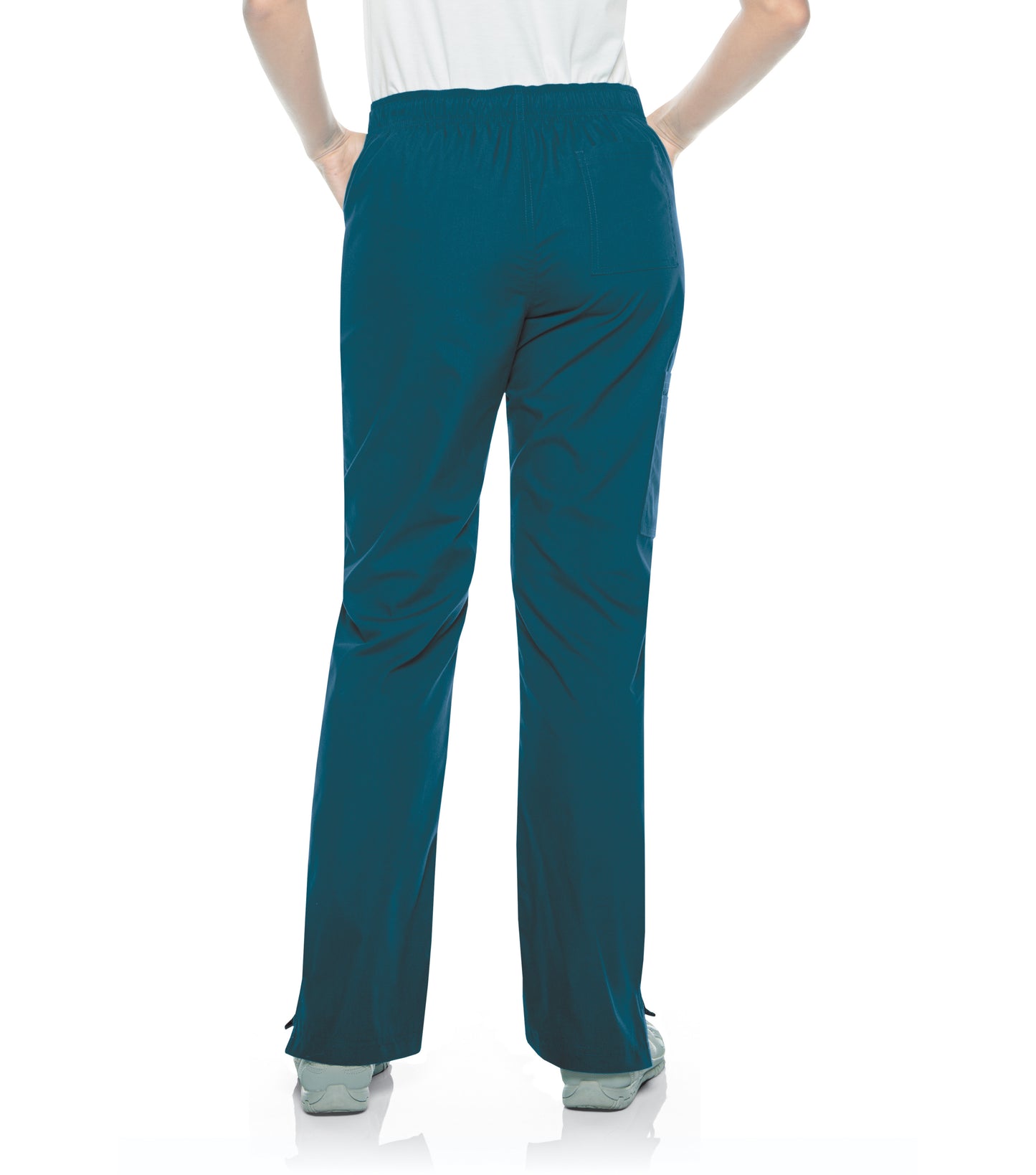 Women's 7-Pocket Straight Leg Cargo Scrub Pant - 8380 - Caribbean Blue