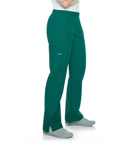 Women's 7-Pocket Straight Leg Cargo Scrub Pant - 8380 - Hunter Green