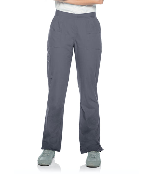 Women's 7-Pocket Straight Leg Cargo Scrub Pant - 8380 - Steel Grey