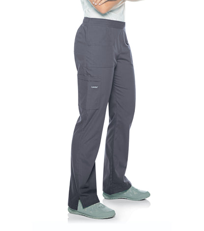 Women's 7-Pocket Straight Leg Cargo Scrub Pant - 8380 - Steel Grey