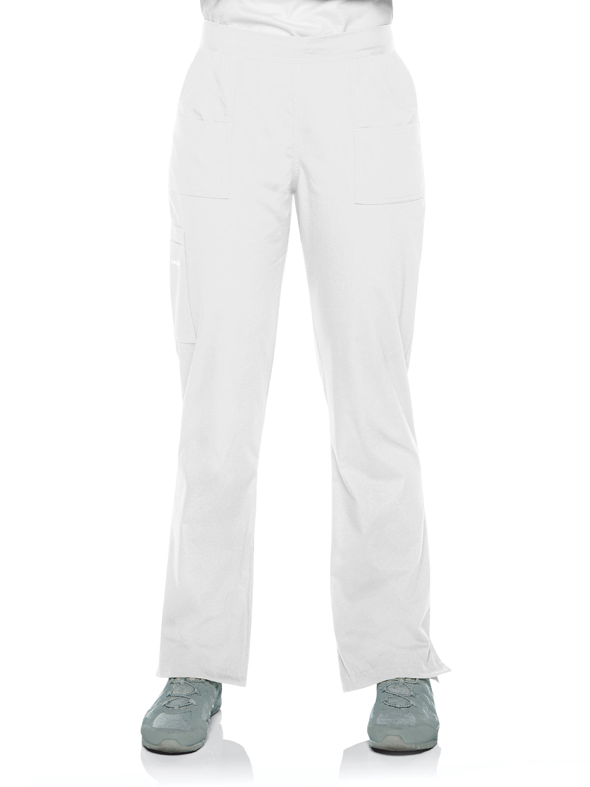 Women's 7-Pocket Straight Leg Cargo Scrub Pant - 8380 - White