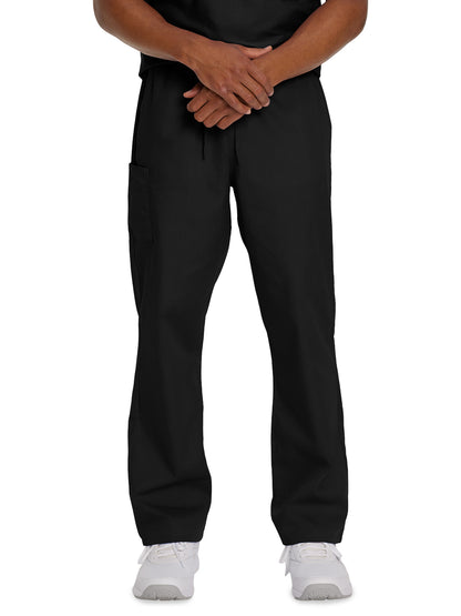 Unisex Two-Pocket High Rise Waist Straight Leg Pant - 85221 - Black