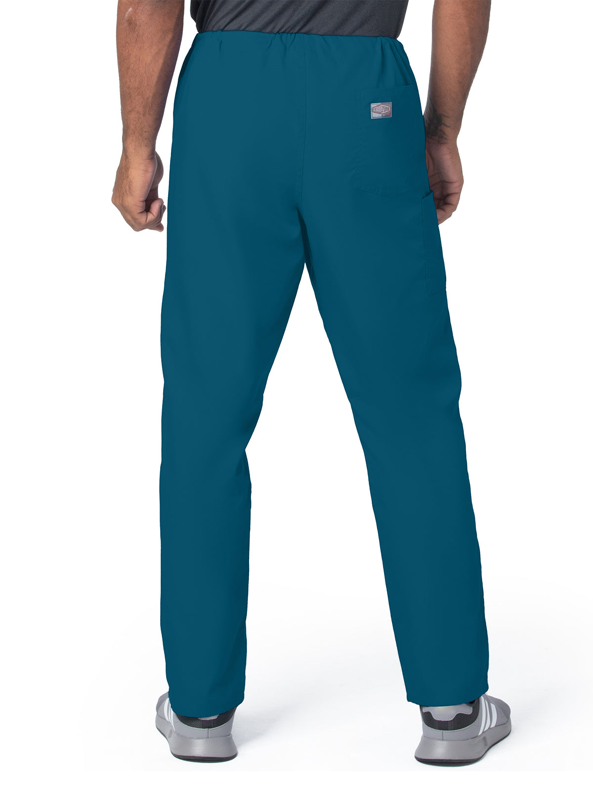 Unisex 2-Pocket High Rise Waist Straight Leg Scrub Pant - 85221 - Caribbean