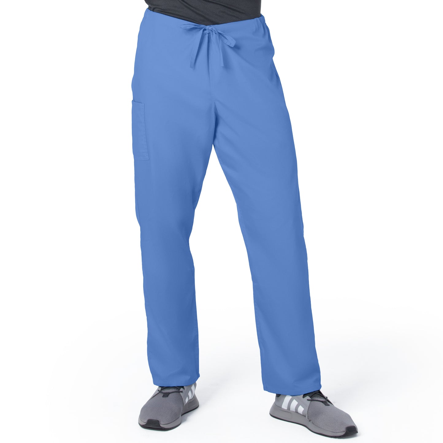 Unisex 2-Pocket High Rise Waist Straight Leg Scrub Pant - 85221 - Ceil Blue