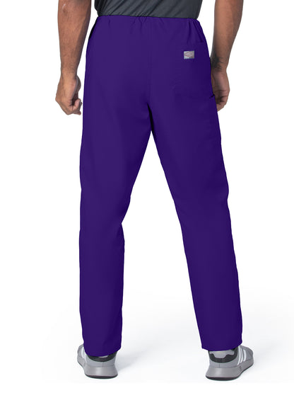 Unisex 2-Pocket High Rise Waist Straight Leg Scrub Pant - 85221 - Grape