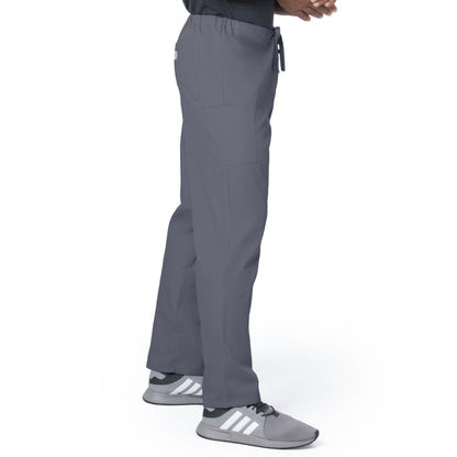 Unisex 2-Pocket High Rise Waist Straight Leg Scrub Pant - 85221 - Steel Grey