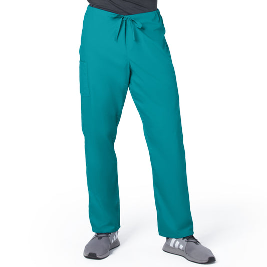 Unisex 2-Pocket High Rise Waist Straight Leg Scrub Pant - 85221 - Teal