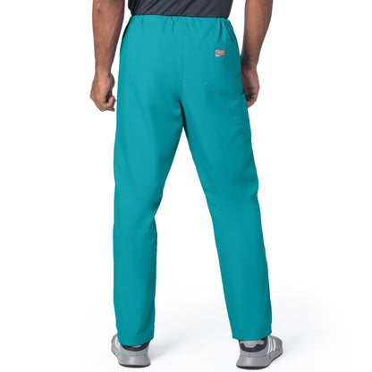 Unisex 2-Pocket High Rise Waist Straight Leg Scrub Pant - 85221 - Teal