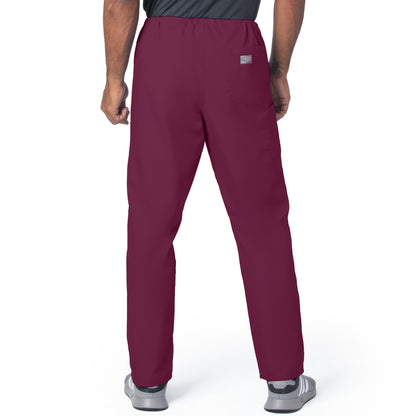 Unisex 2-Pocket High Rise Waist Straight Leg Scrub Pant - 85221 - Wine