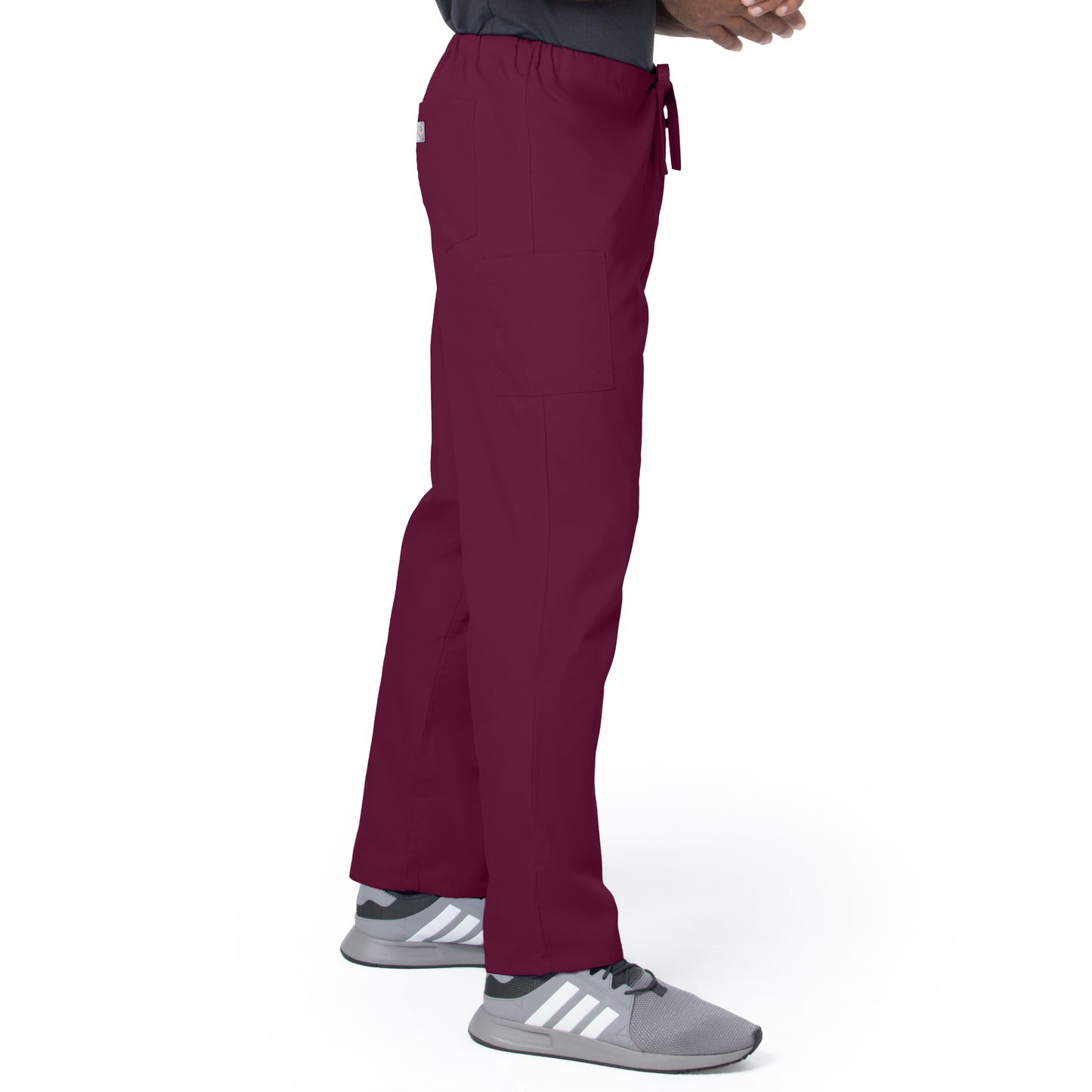 Unisex 2-Pocket High Rise Waist Straight Leg Scrub Pant - 85221 - Wine