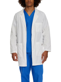 Unisex Three-Pocket 35.5" Mid-Length Lab Coat - 86002 - White