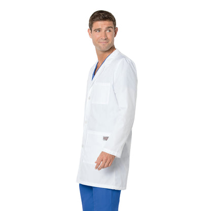 Unisex Three-Pocket 35.5" Mid-Length Lab Coat - 86002 - White