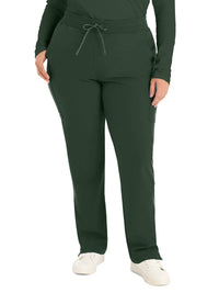 Women's Seven-Pocket Mid-Rise Rib-Knit Elastic Waist Cargo Pant - LB400 - Mountain View