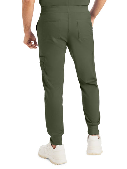 Men's Zip Fly Cargo Pant - LB407 - Olive Moss