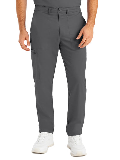 Men's 6-Pocket Zipper Fly Straight Leg Pant - LB408 - Steel