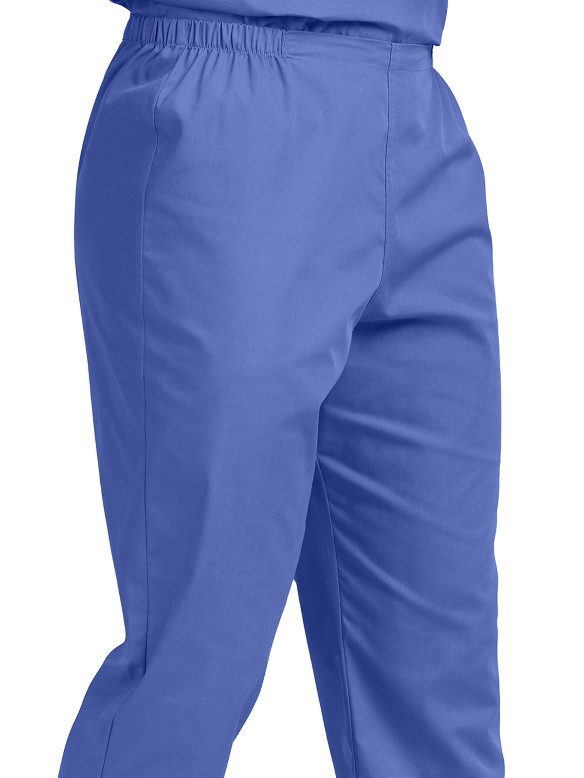 Unisex Pocketless Flex-Waist Scrub Pants - LB411 - Ceil Blue