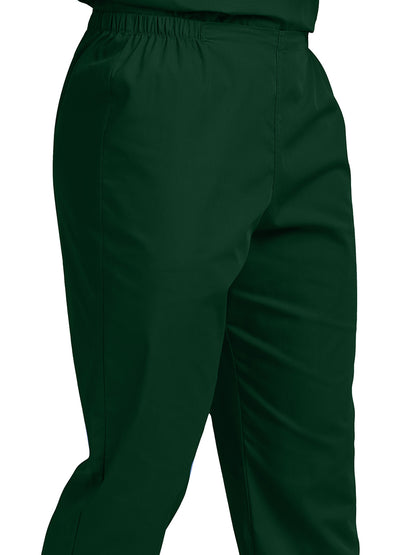 Unisex Pocketless Flex-Waist Scrub Pants - LB411 - Hunter