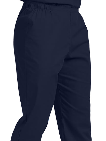 Unisex Pocketless Flex-Waist Scrub Pants - LB411 - Navy