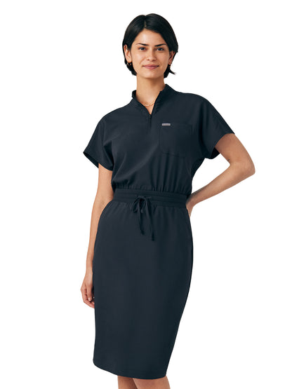 Women's Three-Pocket Dress - LD607 - Black