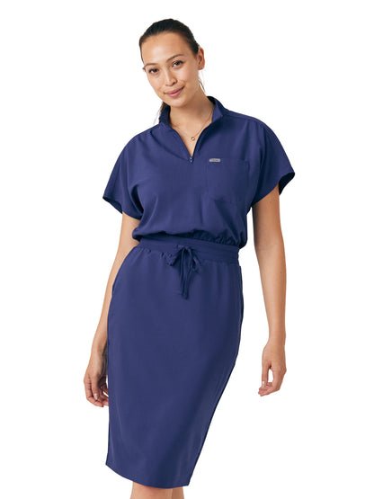 Women's Three-Pocket Dress - LD607 - Navy