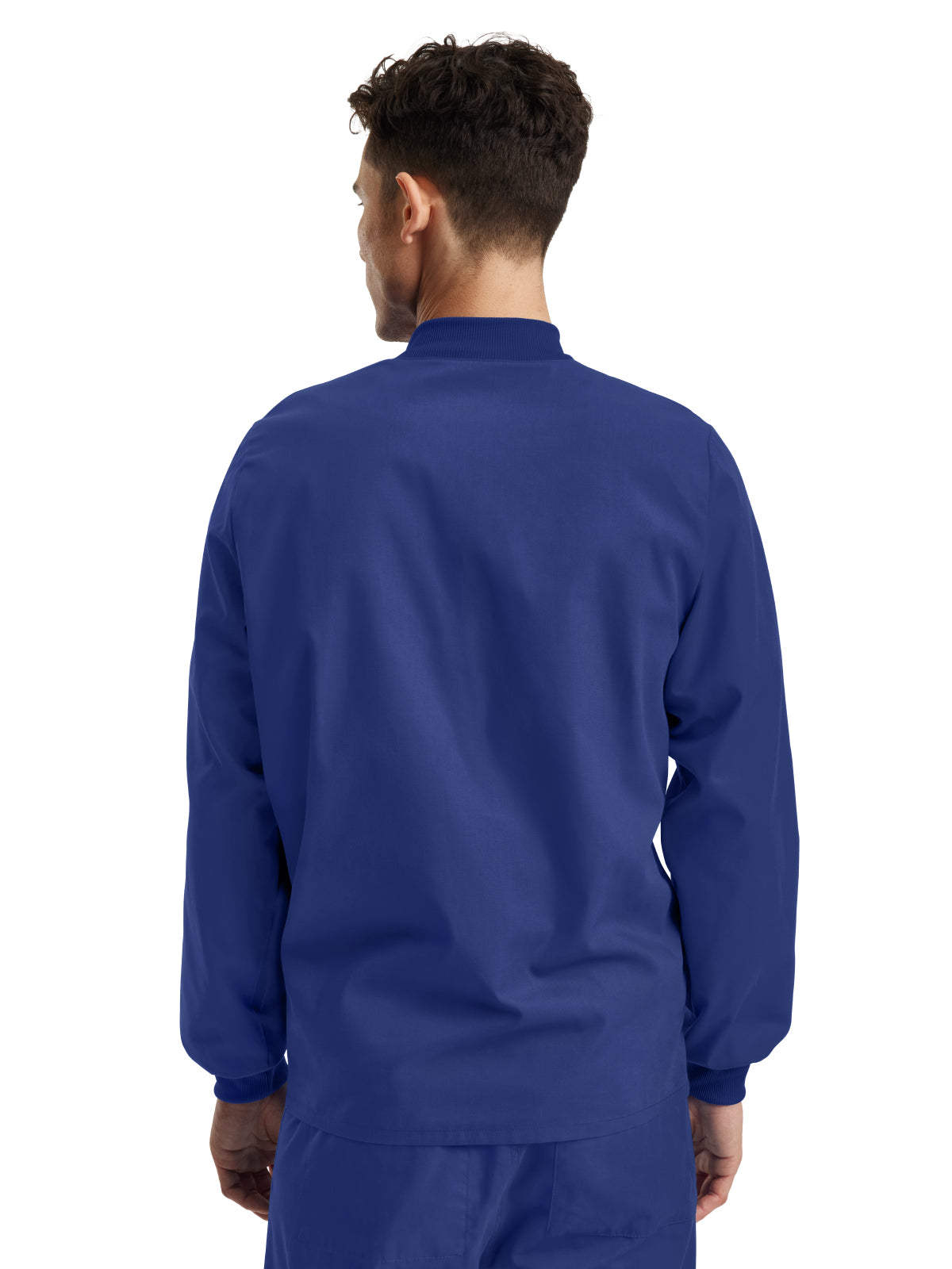 Unisex Snap Front Warm-Up Scrub Jacket - LJ709 - Royal Blue