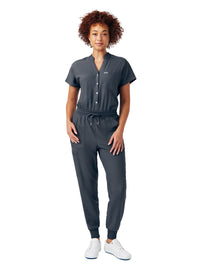 Women's Eight-Pocket Cargo Jumpsuit - LO603 - Pewter