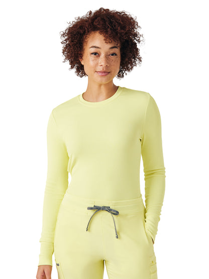 Women's One-Pocket Long-Sleeve Crew Neck Underscrub Tee - LT103 - Illuminate