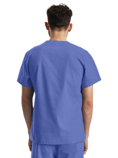 Unisex V-Neck Scrub Top - LT121 - Ceil Blue