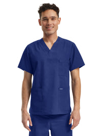 Unisex Three-Pocket V-Neck Top - LT121 - Royal Blue