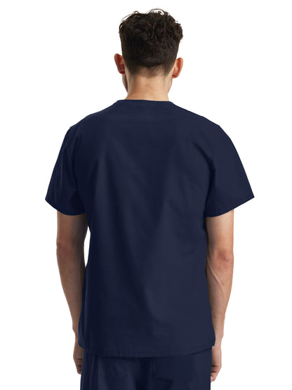 Unisex V-Neck Scrub Top - LT121 - Navy