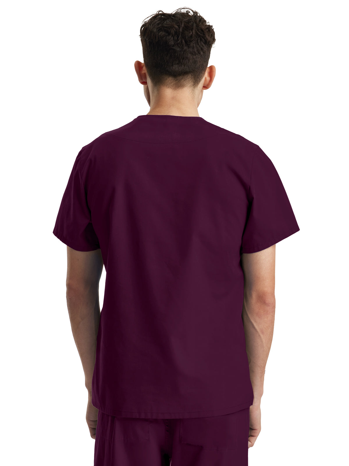 Unisex V-Neck Scrub Top - LT121 - Wine