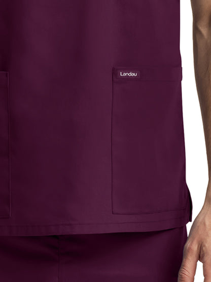 Unisex V-Neck Scrub Top - LT121 - Wine