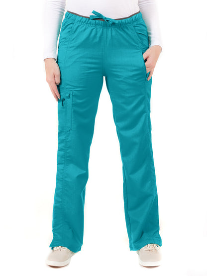 Women's Fashion Cargo Pant - 1320 - Teal