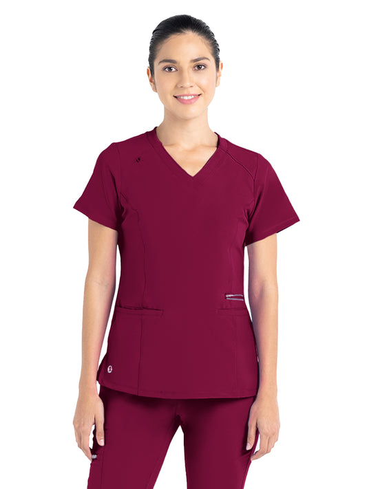 Women's Active Fashion Top - 1514 - Wine