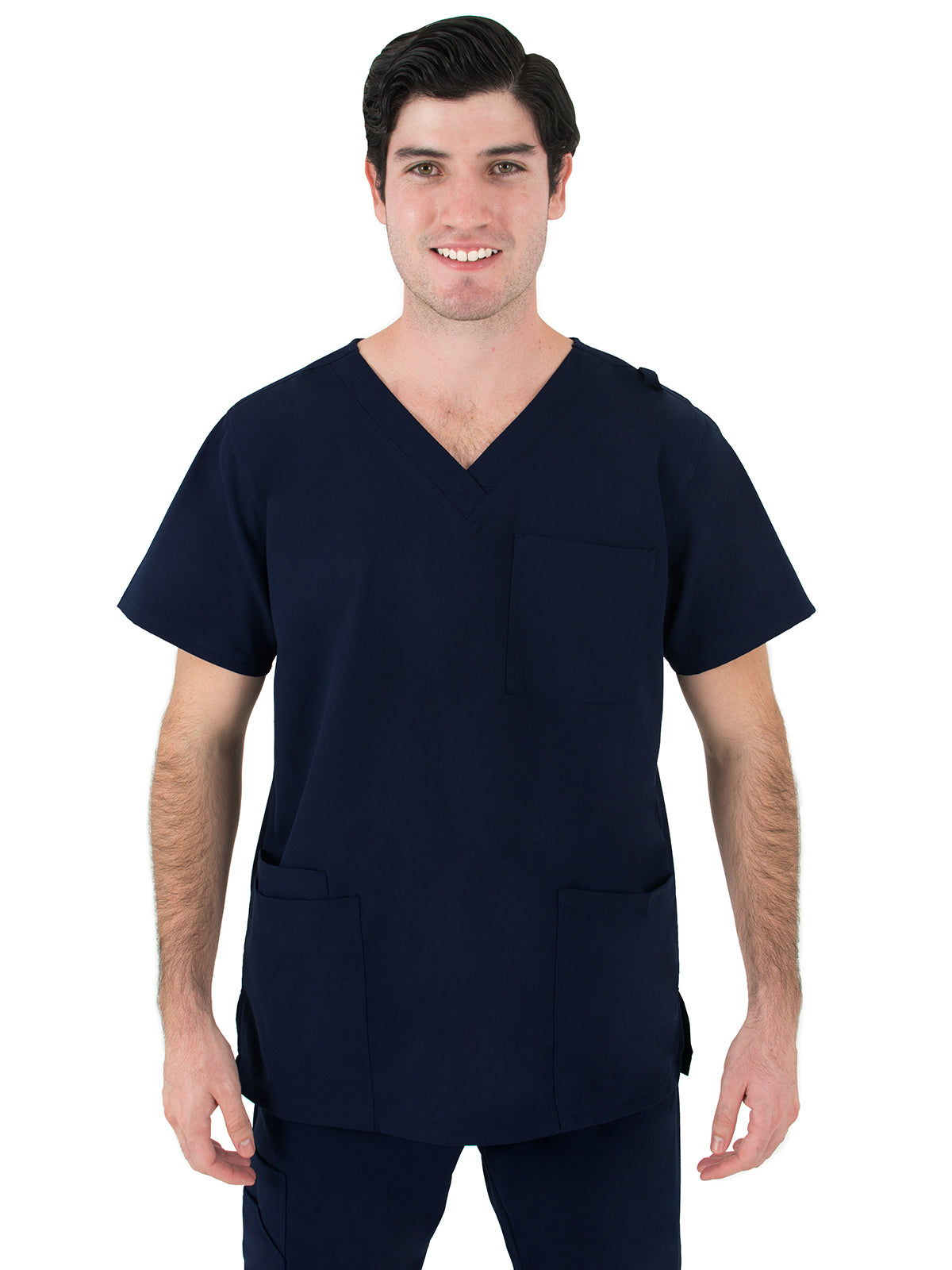 Men's V-Neck Top - 2410 - Navy Blue