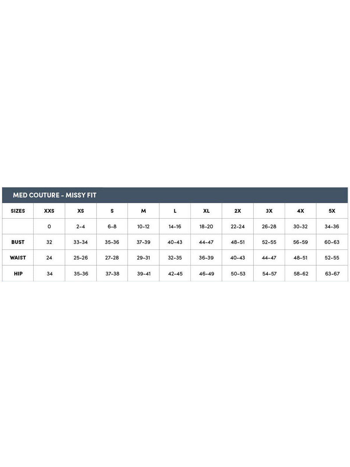 SIZECHART