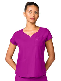 Women's 3-Pocket Dolman Sleeve Top - 00008 - Back To The Fuschia