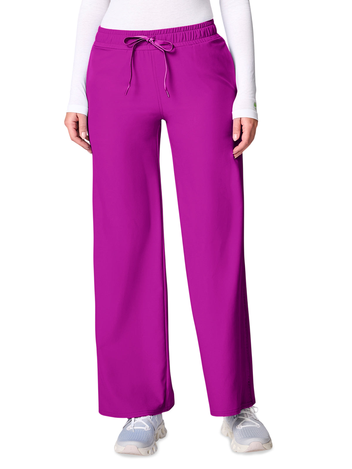 Women's 3-Pocket Wide Leg Pintuck Pant - 00009 - Back To The Fuschia