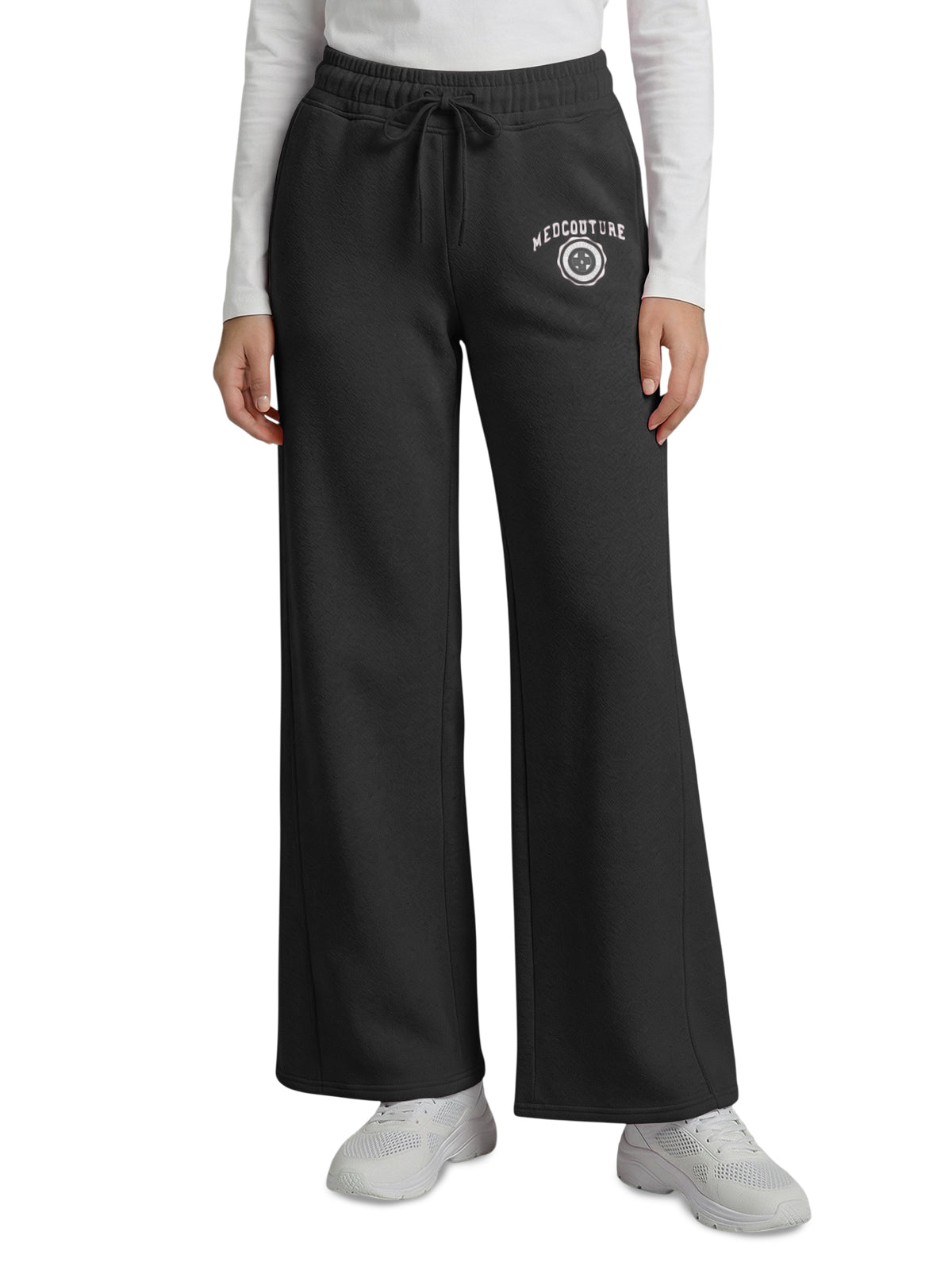 Women's 2-Pocket Wide Leg Pant - 00024 - Black Heather