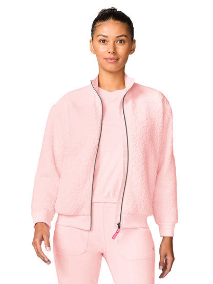 Women's 2-Pocket Sherpa Jacket - 00045 - Peppermint Pink