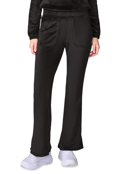 Women's 4-Pocket Velour Flare Leg Pant - 00047 - Black