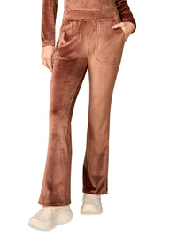Women's 4-Pocket Velour Flare Leg Pant - 00047 - Hot Cocoa