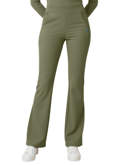 Women's 4-Pocket Flare Leg Pant - 00078 - Olive