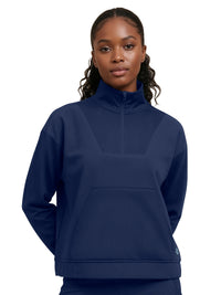 Women's 1-Pocket Half Zip Jacket - 00079 - Navy