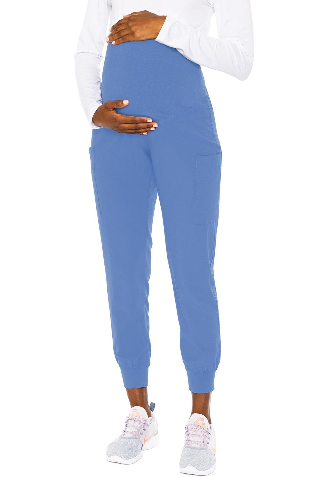 Women's 4-Pocket Maternity Jogger Pant - 029 - Ciel